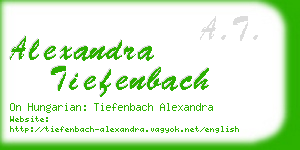 alexandra tiefenbach business card